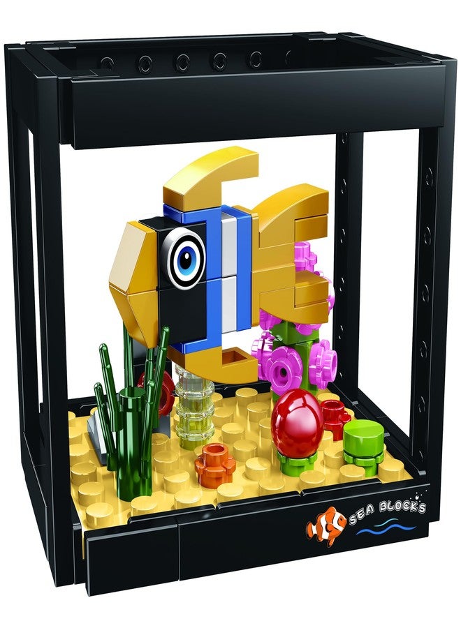 ThinkerPlace 8-in-1 Dream Ocean Fish Tank Blue-Spotted Flounder (92 Pieces) | Learn About Marine Life | Building Block Set for Kids Age 6+ | STEM Educational Toy | Build, Collect & Create - Image 3